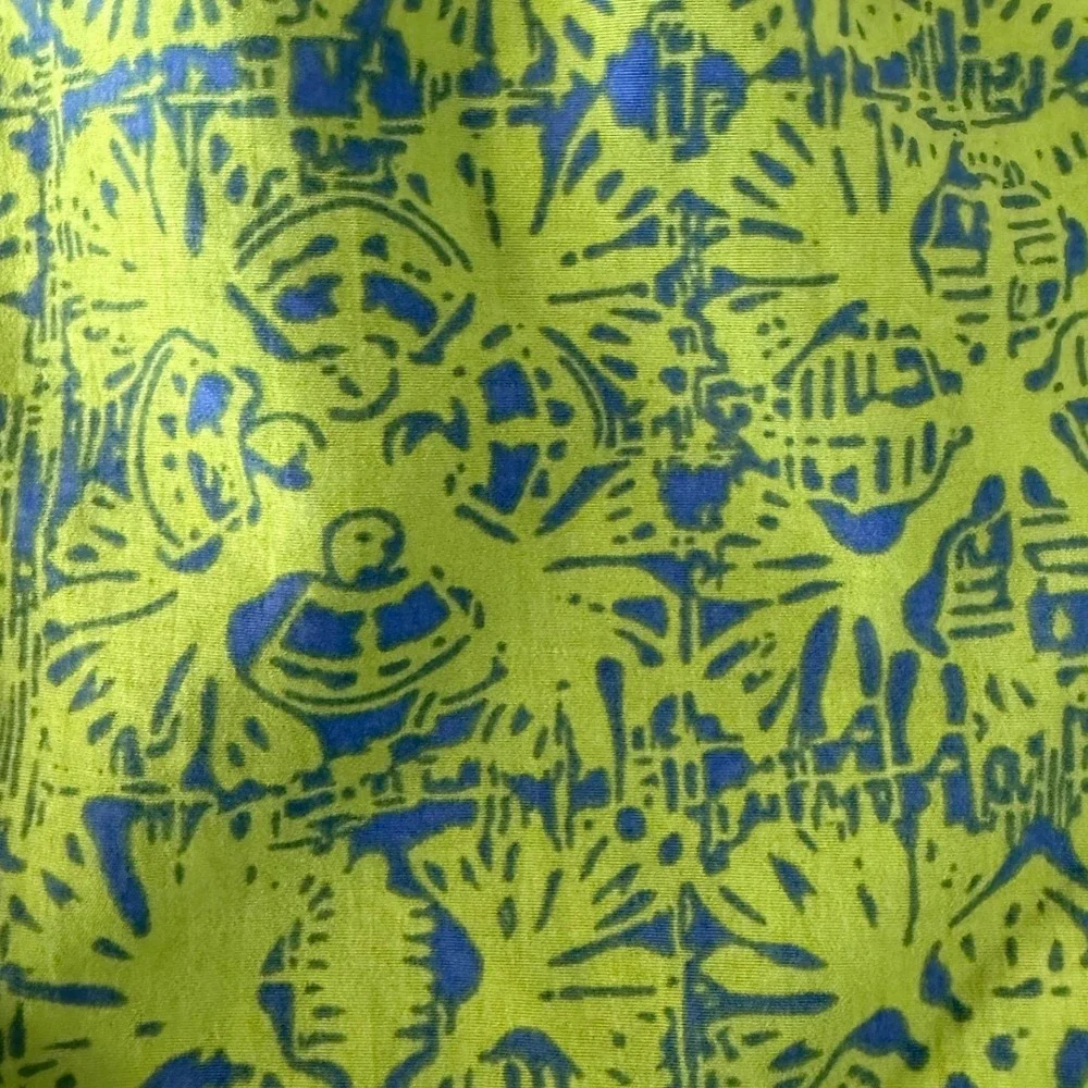 Vintage Chaps Ralph Lauren Mens Swim Trunks Lime Green Blue XL
